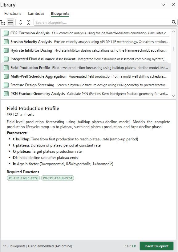 Ready-made calculation worksheets